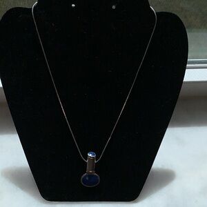 Sterling Silver and Lapis Necklace